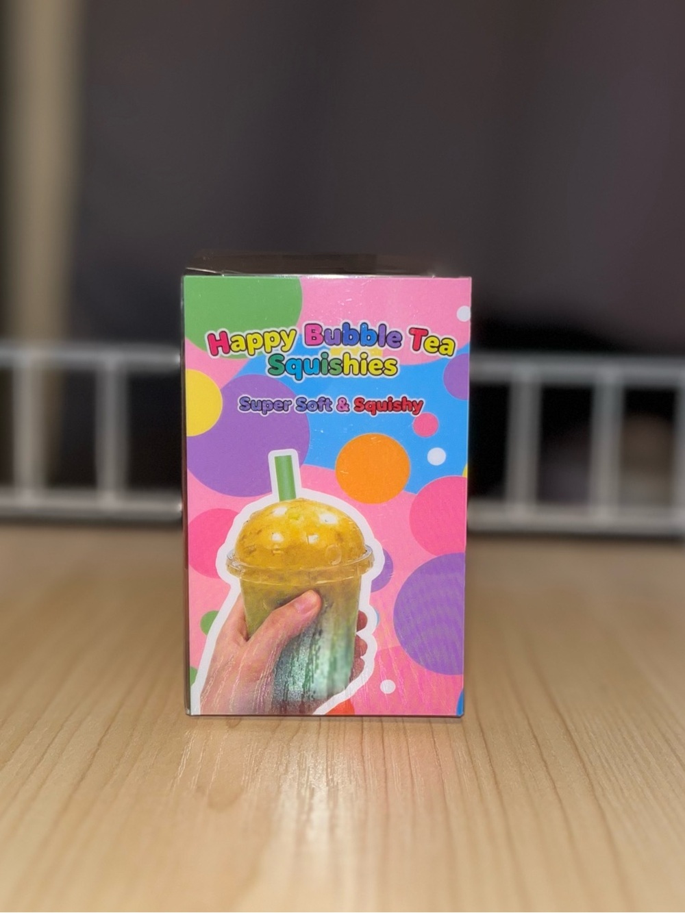 - Yellow Green Bubble Tea Stress Toy